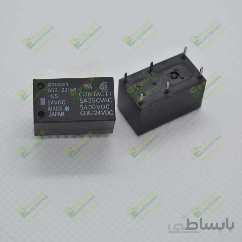 رله 12 ولت 6 پایه 5 آمپر Omron G6B-2214P-US-12VDC