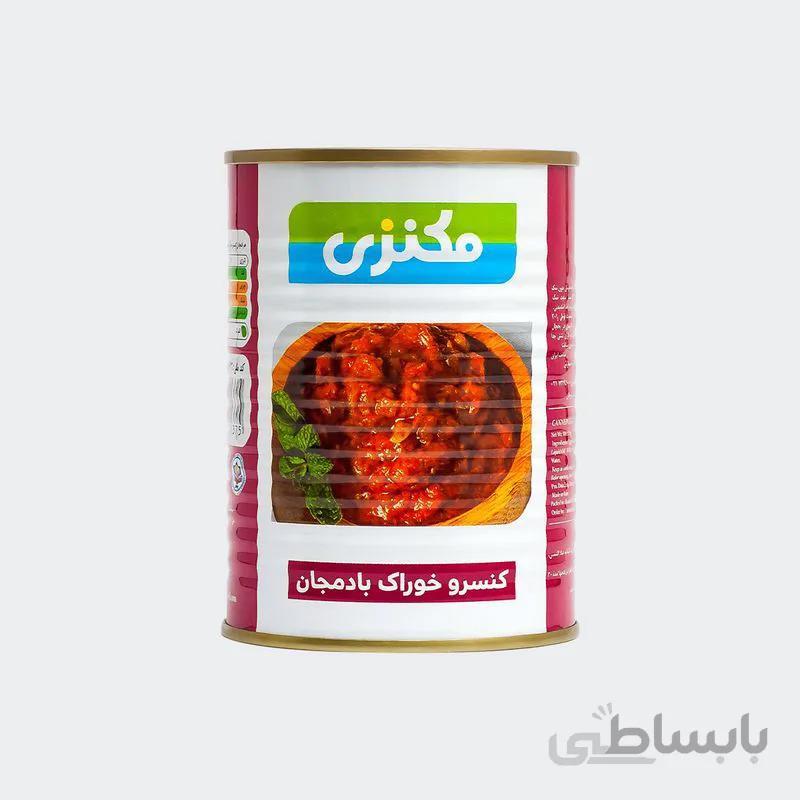کنسرو خوراک بادمجان مکنزی 380 گرمی