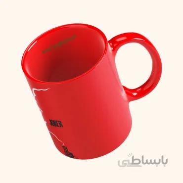 ماگ سرامیکی چاپی طرح Joker قرمز
