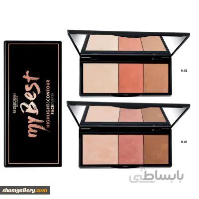 پالت رژگونه و هایلایتر دبورا مدل MY BEST