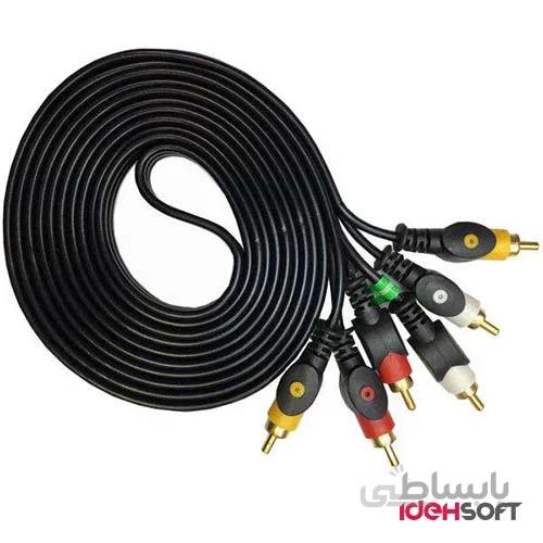 کابل 3 جک RCA به 3 جک RCA مدل AV به طول 1.5 متر