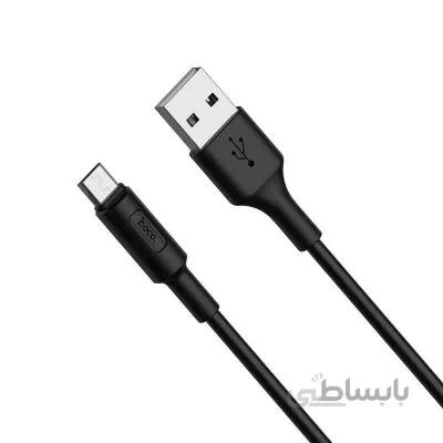 کابل تبدیل USB به MicroUSB هوکو مدل X25 طول 1 متر