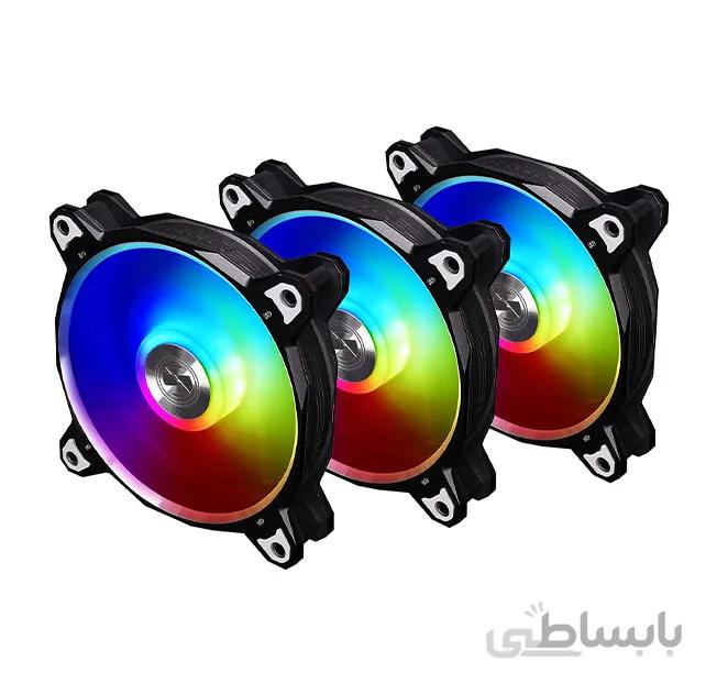 فن کیس لیان لی سری Bora Digital مدل ARGB Black بسته سه عددی