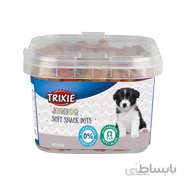 تشویقی سگ تریکسی مدل Junior Soft Snack Dots وزن ۱۴۰ گرم ا Trixie Junior Soft Snack Dots treat 140g