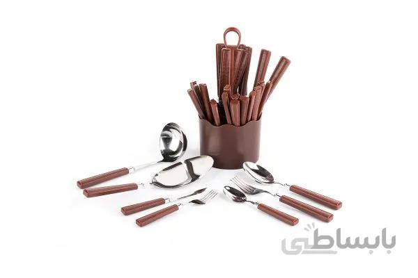 سرویس ۳۳ پارچه چرمی قاشق و چنگال مدل ۲۹۰۸ RPS