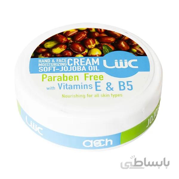 کرم مرطوب کننده عش ویتامین B5وE و روغن جوجوبا حجم ۱۰۰ میلی لیتر