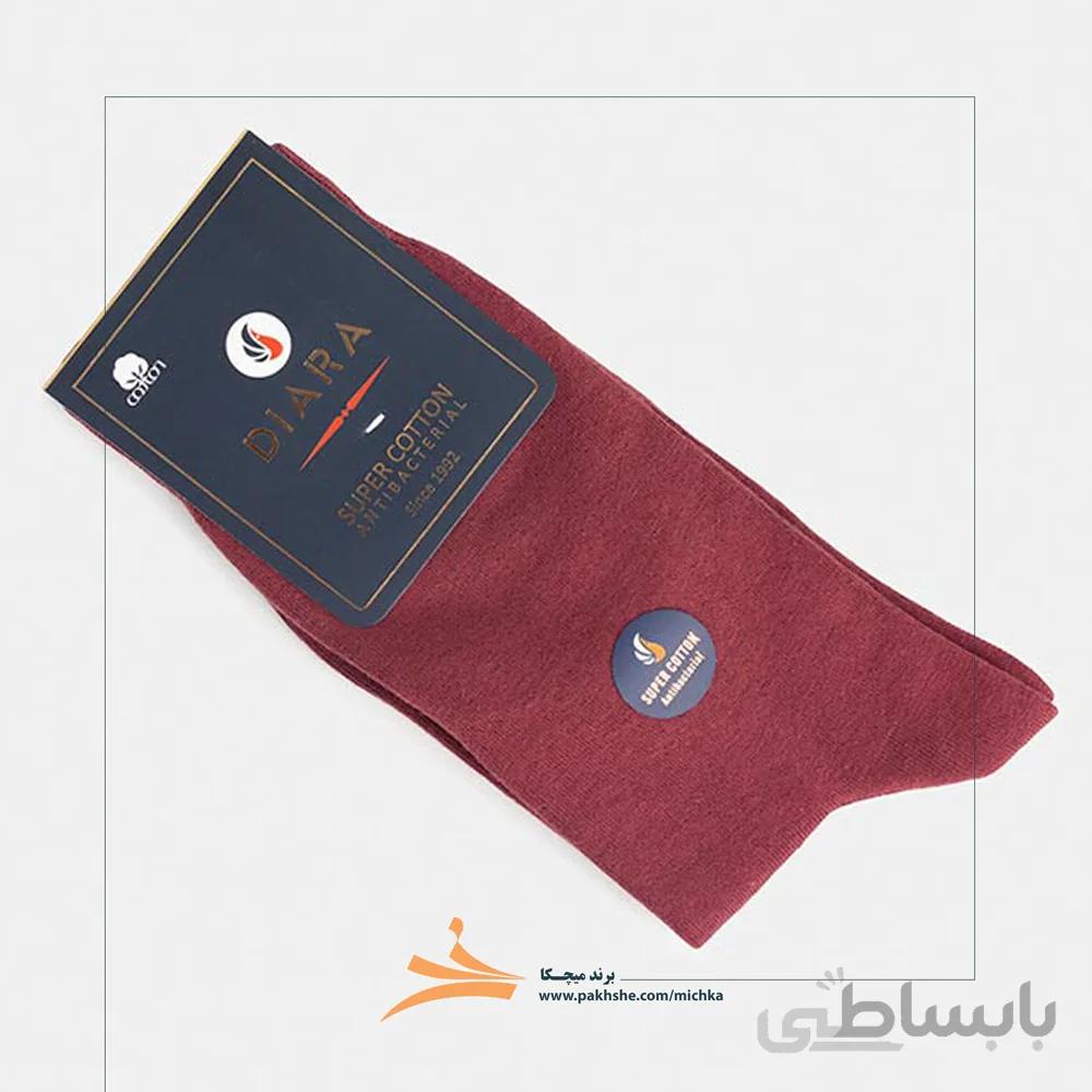 جوراب نخ پنبه آنتی باکتریال مردانه برند میچکا کد 102