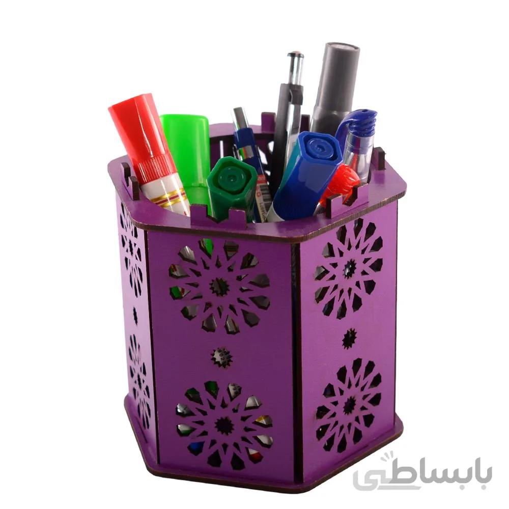 جامدادی رومیزی چوبی طرح سنتی