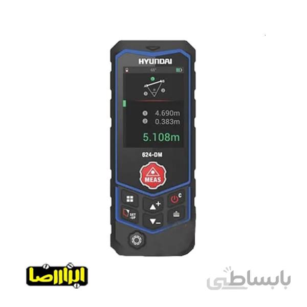 متر لیزری هیوندای 60 متری غلطکی ترازدار مدل 624-DM
