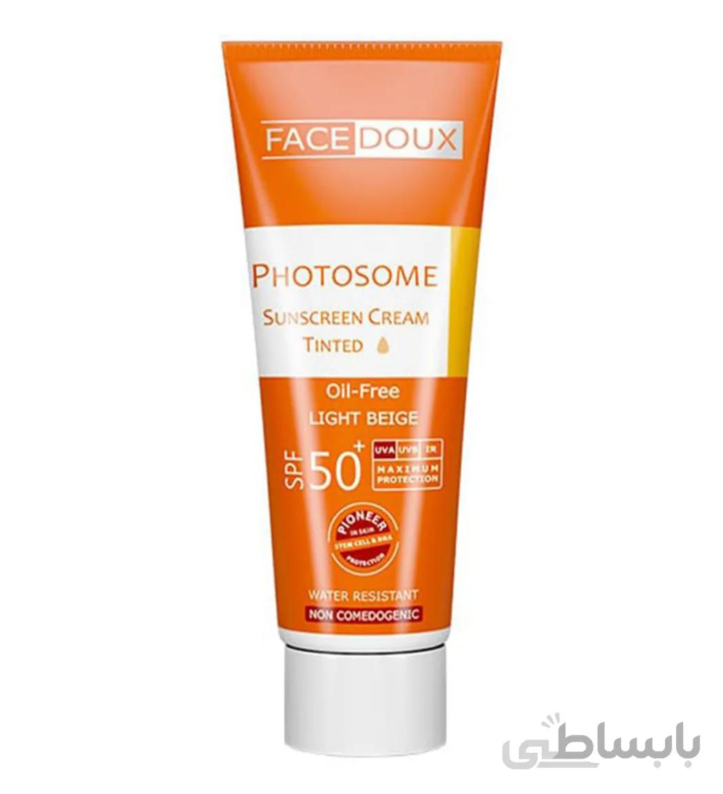 کرم ضدآفتاب فوتوزوم 40 میل فیس دوکس ا Face Doux Photosome Tinted Sun Screen 40ml