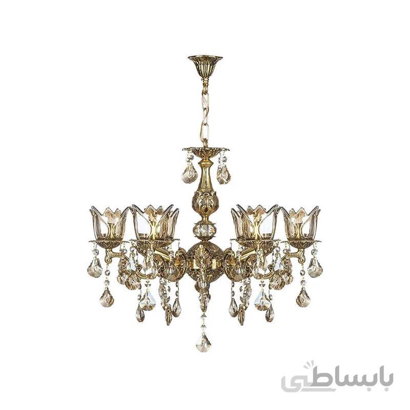 لوستر 12 شعله چشمه نور مدل C2972/6+6-B