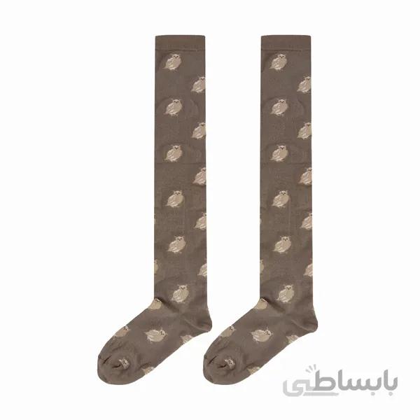جوراب زنانه بلند بالای زانو جغد کد PH572