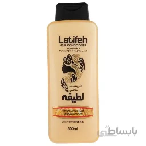 نرم کننده موی سر طلایی 800 میلی لیتری لطیفه ا پینکت