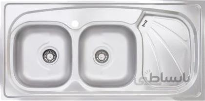 سینک ظرفشویی روکار بیمکث ا Bimax Double Bowl Sink BS514