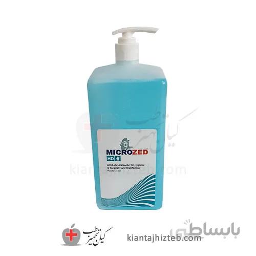 ضدعفونی کننده الکلی دست MICROZED دارای نرم کننده 1 لیتر