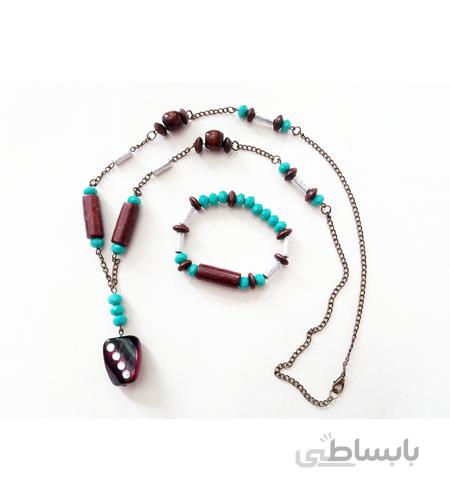 نیم ست گردنبند و دستبند لبینا کد sn1132