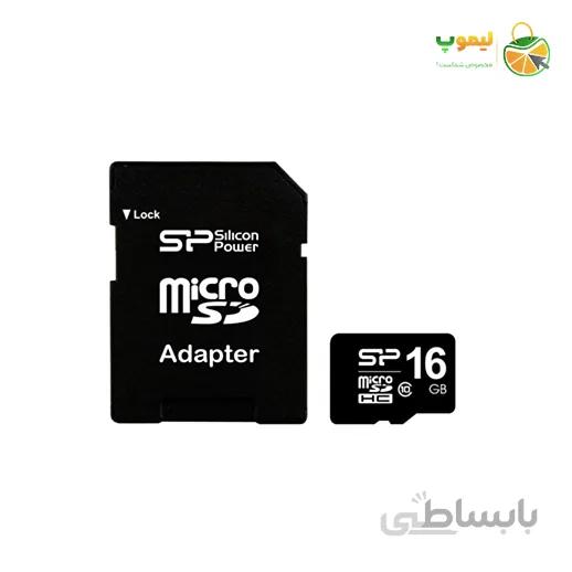 کارت حافظه 16 گیگ مدل Elite + آداپتور ا Silicon Power SD Card
