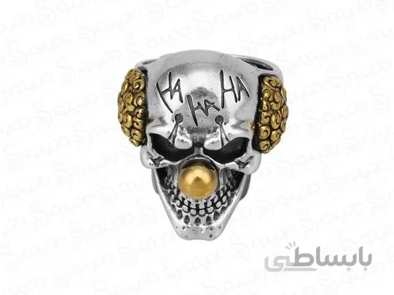 انگشتر مردانه جمجمه جوکر gothic-r-12
