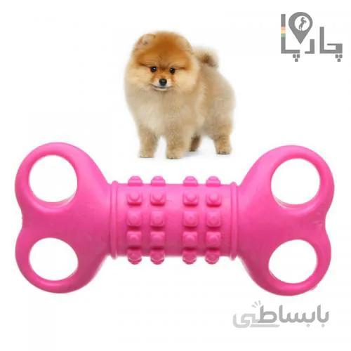 اسباب بازی دندانی سگ BonPet طرح استخوانی - رنگ صورتی
