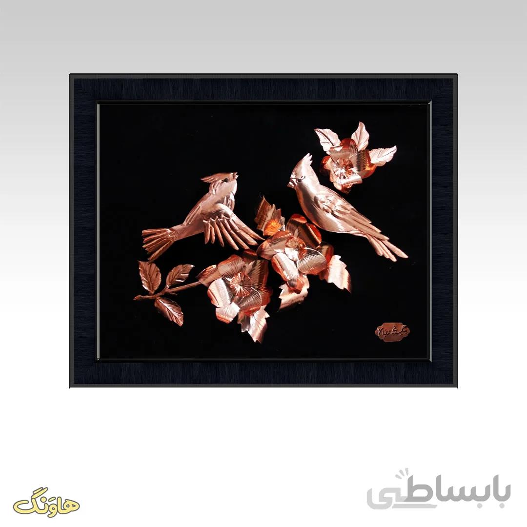 تابلو معرق گل و مرغ A11
