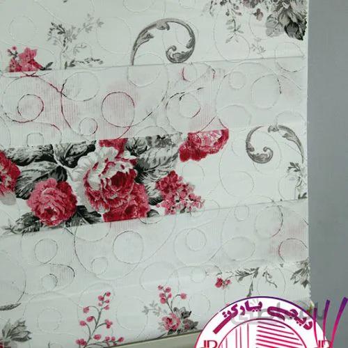 پرده زبرا گل چاپی زردوز خوش سایه کالیته 28 1 کد ZBB 12001