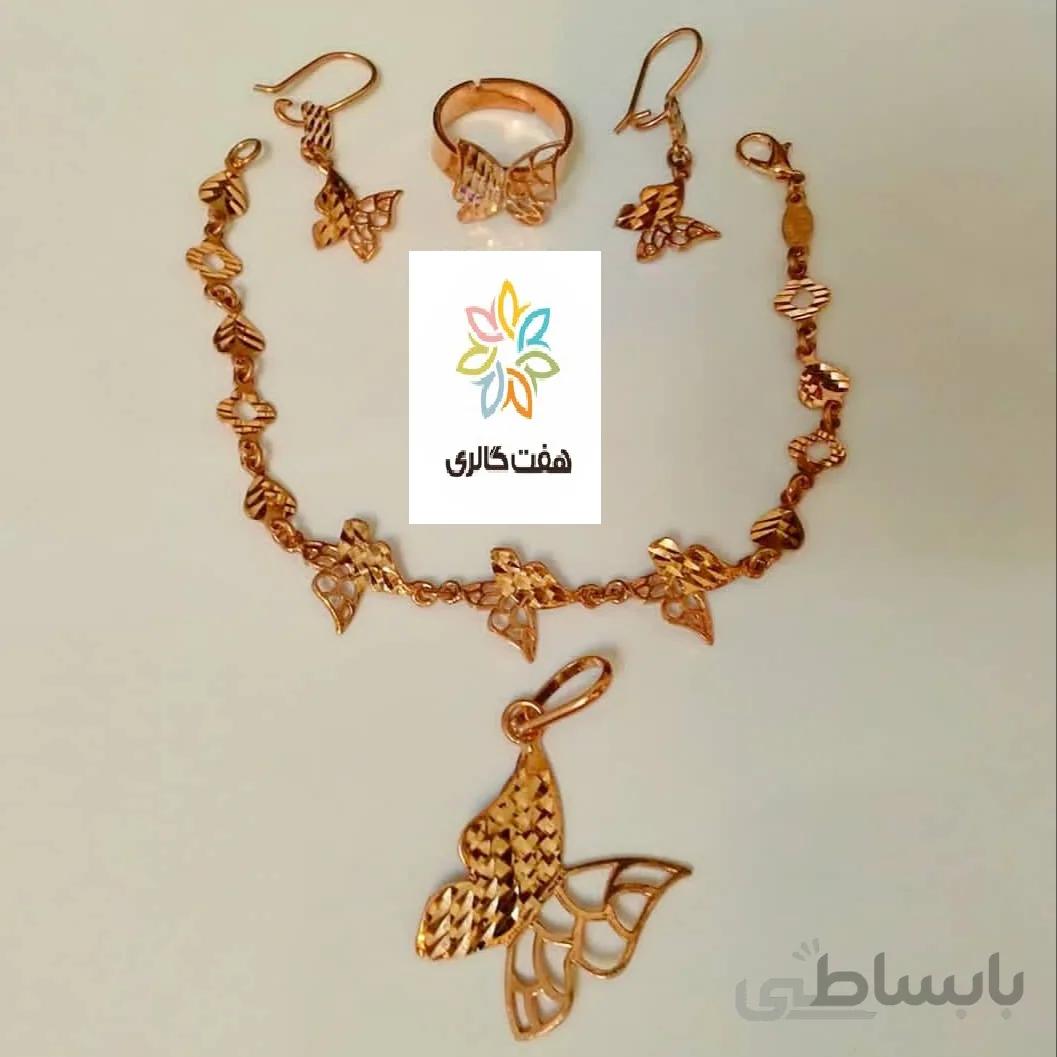 زیورالات ست کامل پروانه مسی کد ۱۰۱۴۰۳