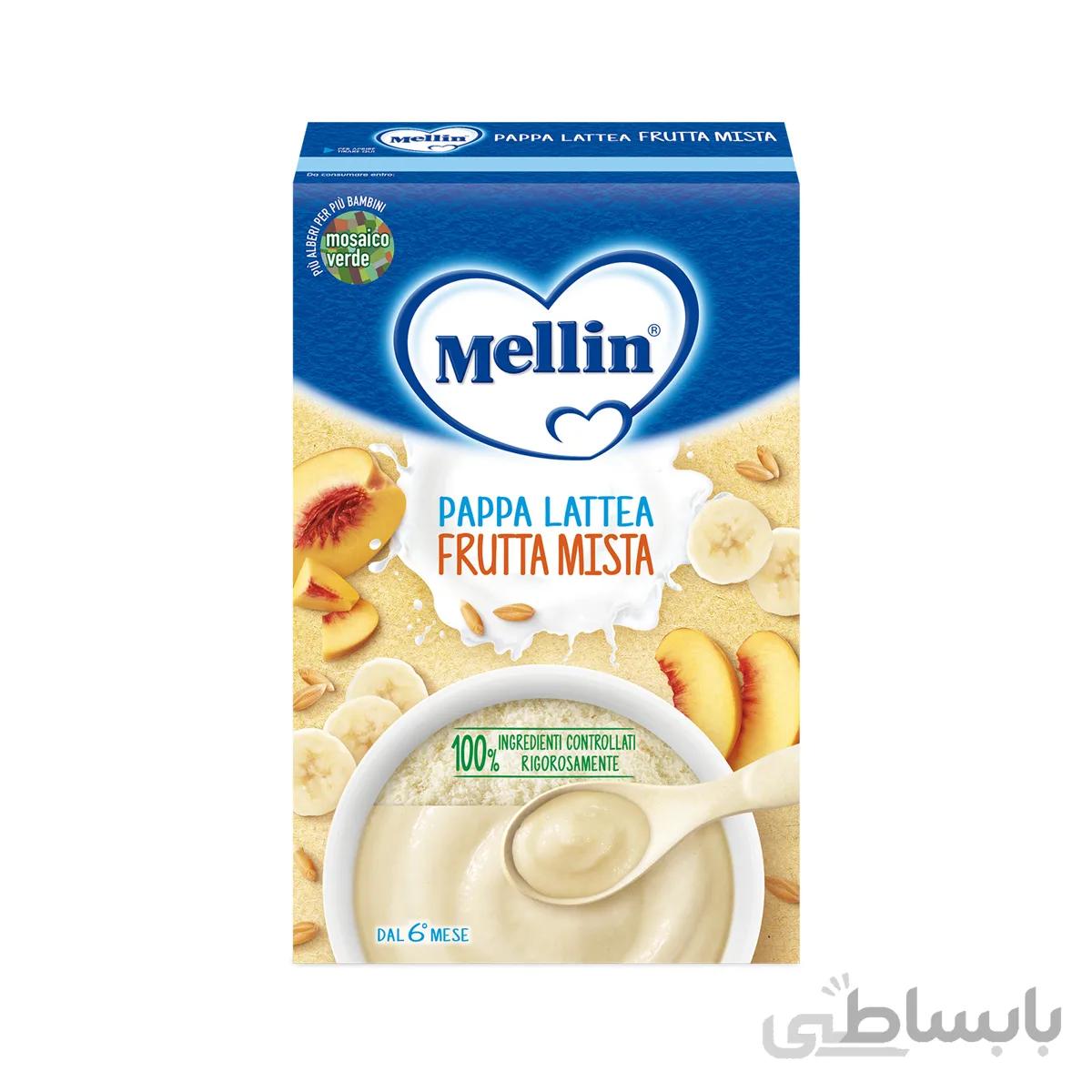 سرلاک مخلوط میوه همراه با شیر ملین Mellin