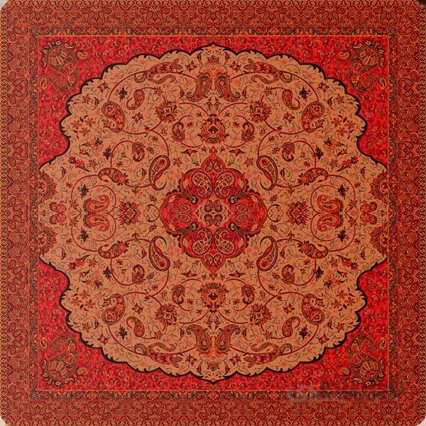 رومیزی مربع ترمه طرح شاه عباسی کد 833