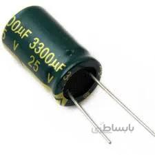 خازن الکترولیتی 3300uF / 25V مارک JWCO سبز