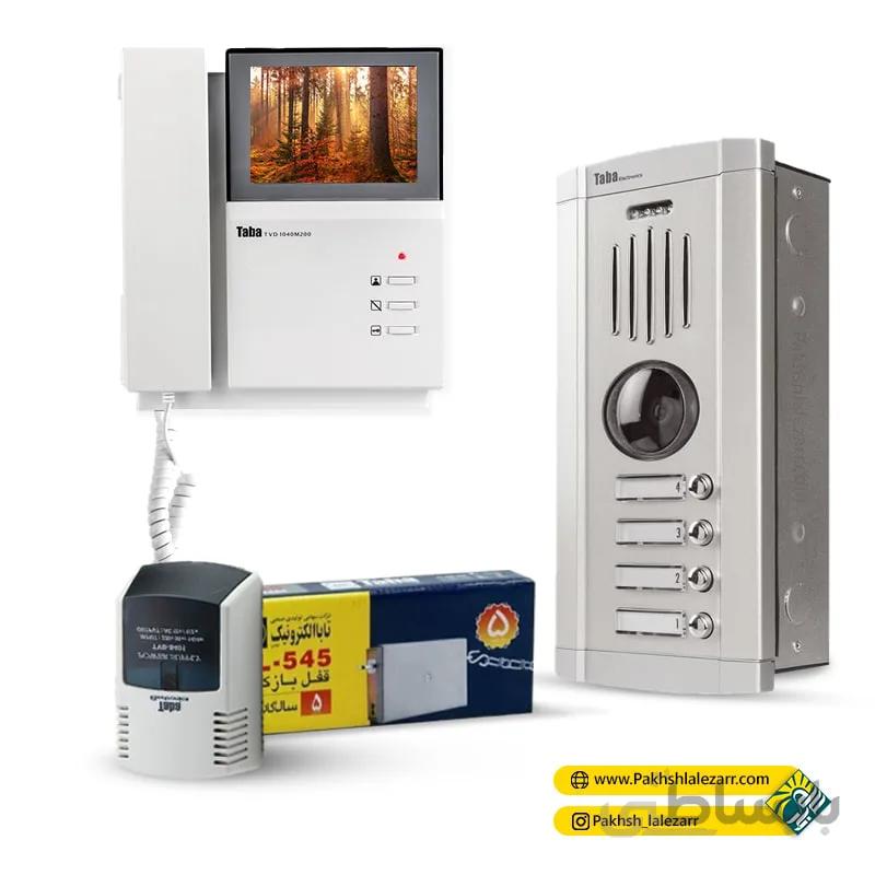 پکیج کامل آیفون تصویری مانیتور 4.3 اینچ مدل 1040 و پنل سهند تابا الکترونیک