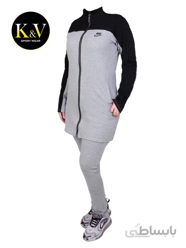 ست مانتو شلوار ورزشی زنانه Nike کد 001 ا Nike womens sports pants manteau set code 001