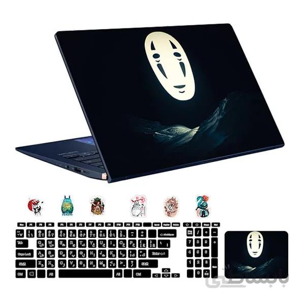 اسکین لپ تاپ طرح Anime کد ۰۳به همراه استیکر کیبورد