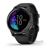 ساعت گارمین مدل ونو 2 Venu 2 Slate Stainless Steel Bezel with Black Case and Silicone Band