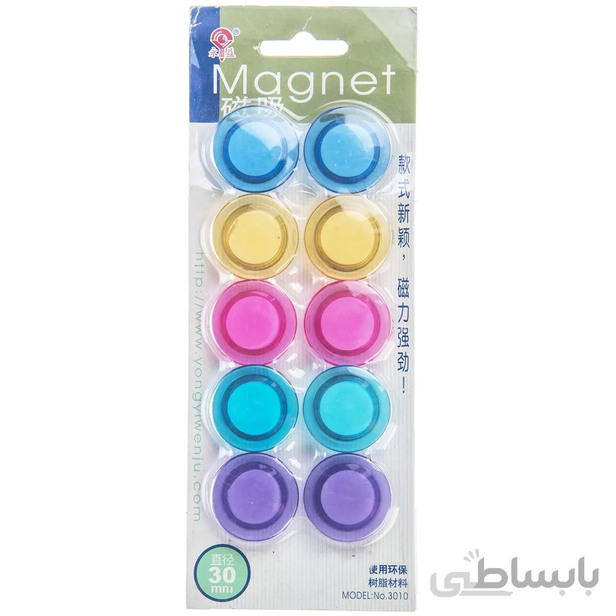 گیره اهنربایی فوسکا مدل 3010 بسته 10 عددی ا Foska 3010 Magnets Pack of 10