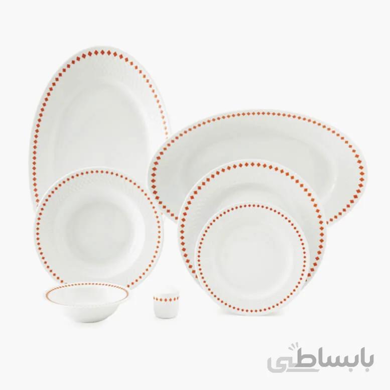 سرویس غذاخوری رادیانس رزدایموند 28 پارچه چینی زرین