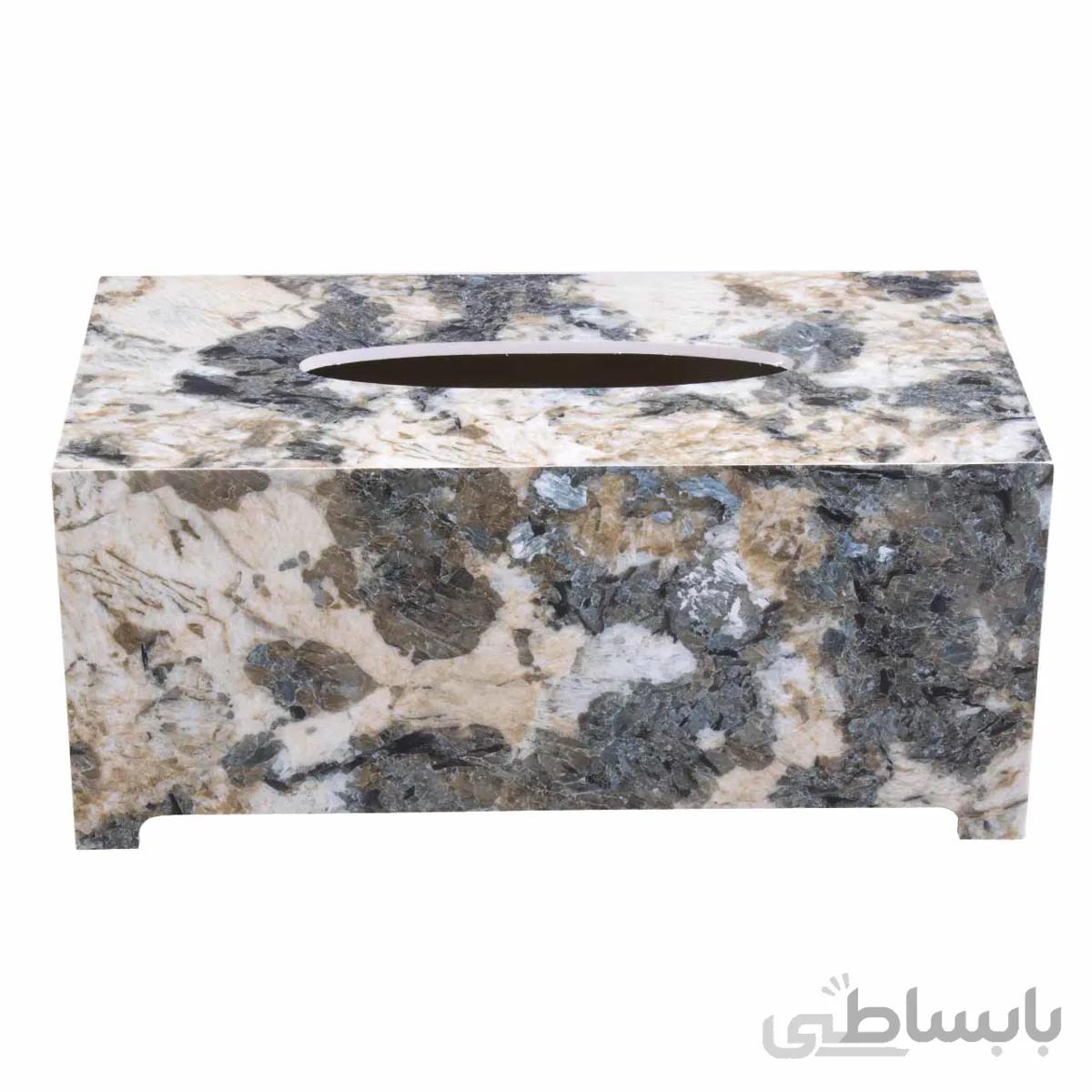 جعبه دستمال کاغذی طرح سنگ گلدن هاوس کد 22003Ai