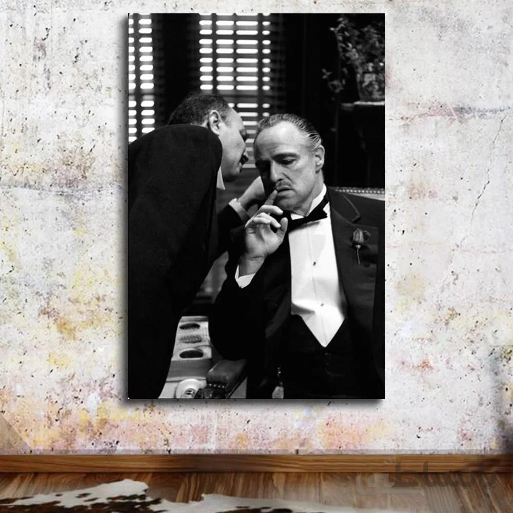 تابلو بوم پدرخوانده کد movie-01 ا godfather movie panel canvas and chassis