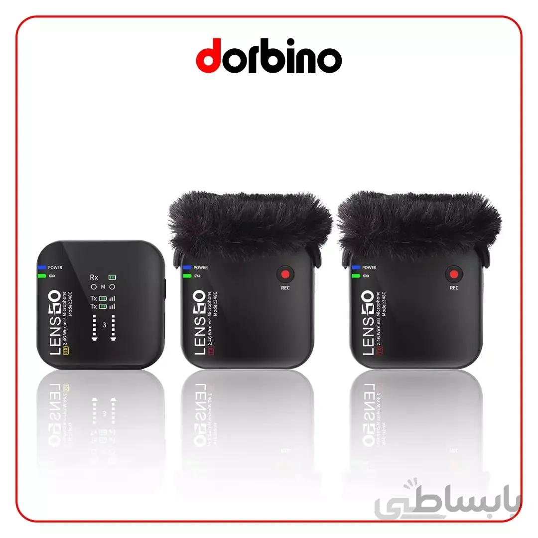 میکروفون بی سیم (BLACK) Lensgo 348c 1V2 Wireless Microphone