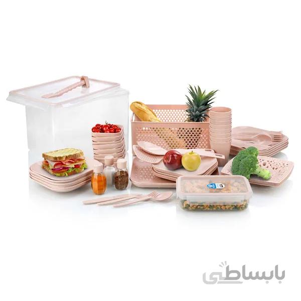 سرویس مسافرتی 80 پارچه هومکت وانیلی