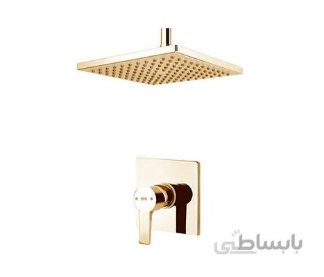 دوش توکار مدل فلت طلایی تیپ 1 کلار (Kelar)