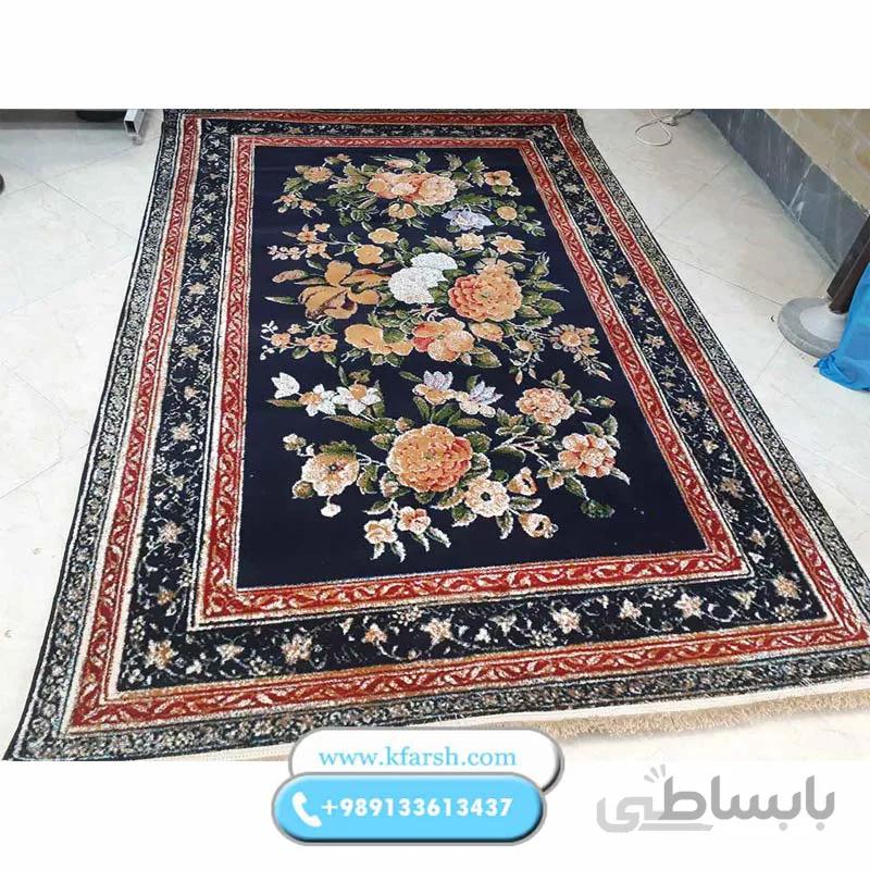 فرش فانتزی طرح دسته گل رز