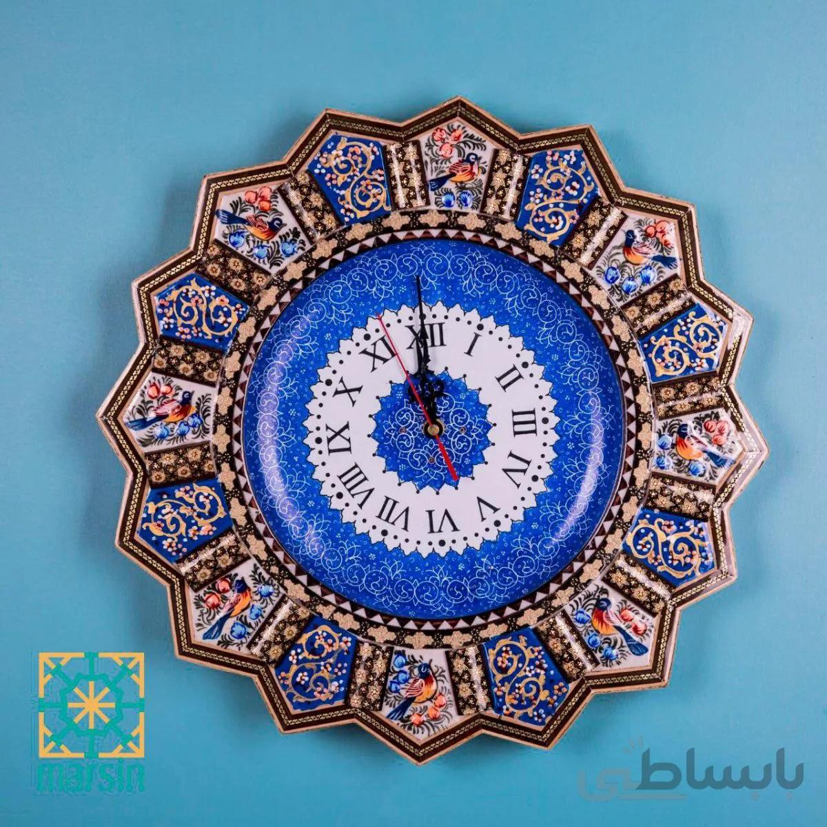 ساعت دیواری خاتم کاری کد 53