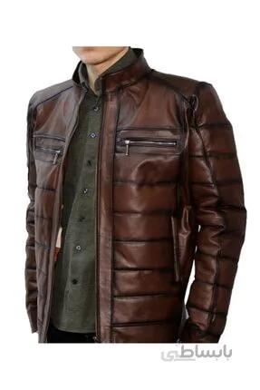 فروش کاپشن چرم طبیعی مردانه فانتزی برند bulutleather کد ty81534035