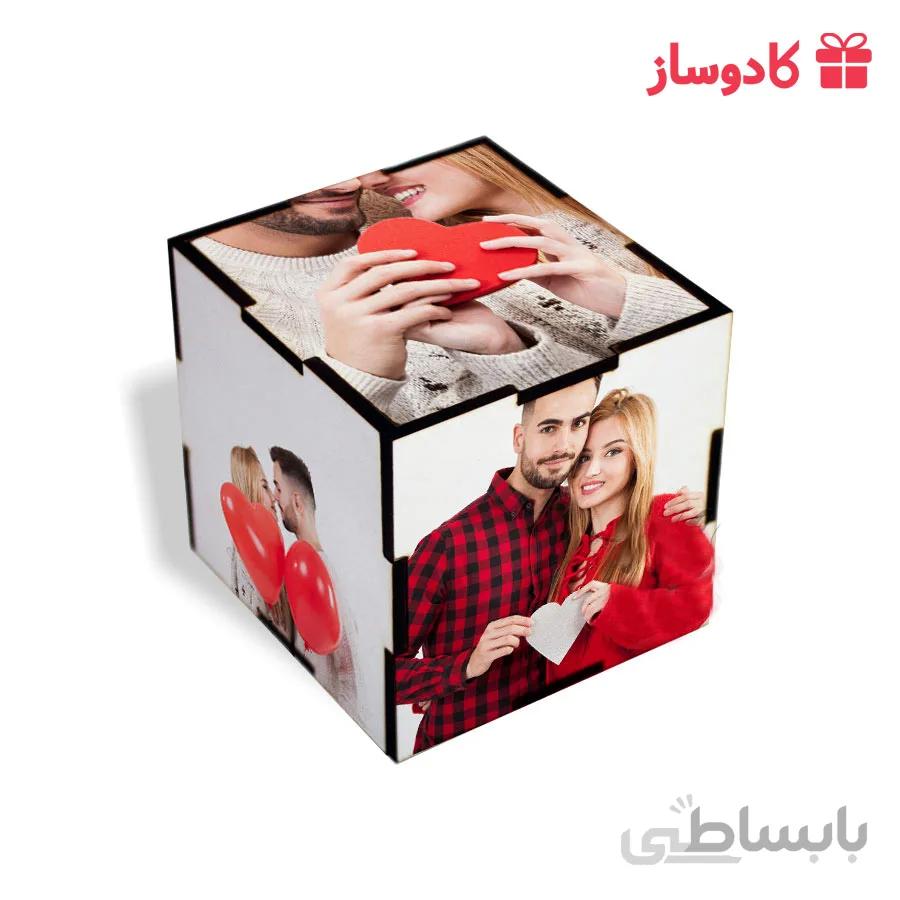 جعبه کادو چوبی با عکس دلخواه