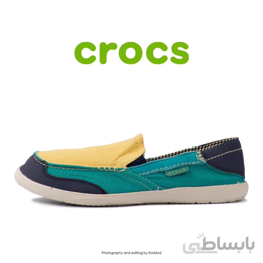 لوفر زنانه کراکس – Crocs Walu Express Buttercup/Tropical Teal