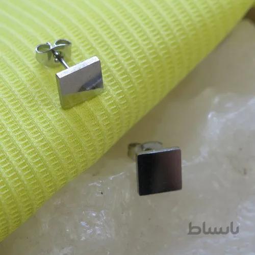 گوشواره استیل مربع