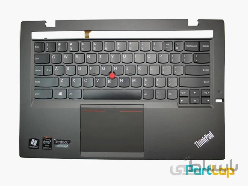 قاب دور کیبورد و کیبورد لپ تاپ لنوو ThinkPad X1 Carbon (2nd Gen ، 2014)