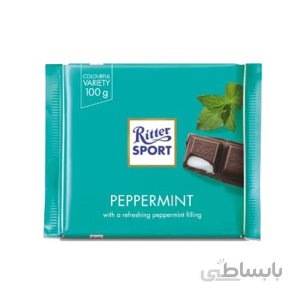 شکلات تلخ Ritter Sport نعنایی