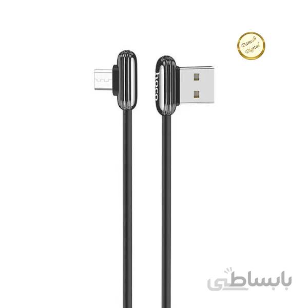 کابل شارژ تبدیل microUSB به HOCO U60 USB