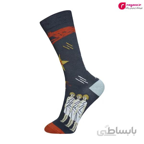 جوراب زنانه ساق بلند MOXIAO طرح سرباز رومی کد R215273